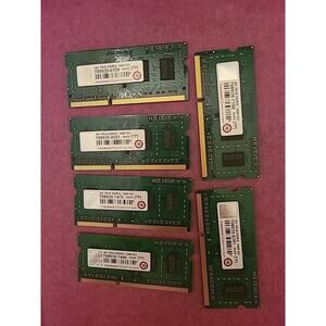 6 Sticks x 4gb each Laptop Memory RAM 1Rx8 DDR3L 1600 SO 7P Transcend